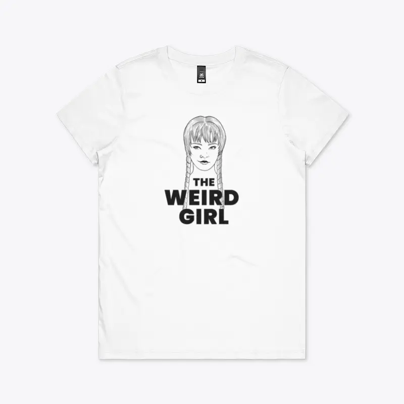 The Weird Girl - Black and White Ink